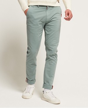 Superdry International Lite Slim Chinos Férfi Nadrág Zöld | QLYXF4701